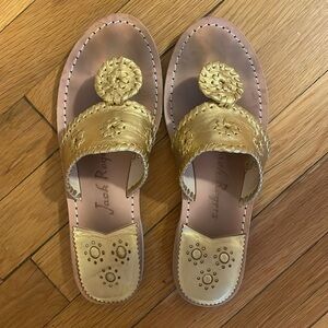 Jack Rogers Gold Sandals